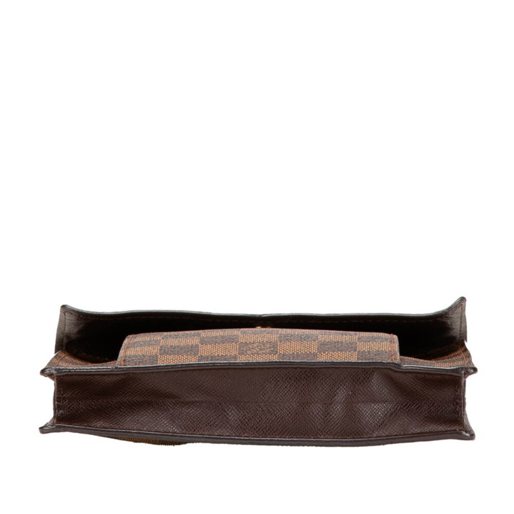 LOUIS VUITTON Brown Damier Leather Pochette Shoulder Bag - Picture 3 of 9